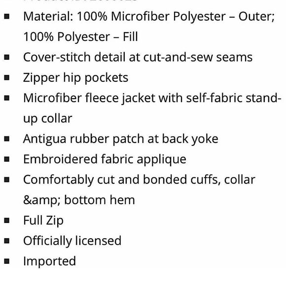 Washington Nationals Fleece Jacket Women’s Medium Navy Blue - Picture 7 of 11